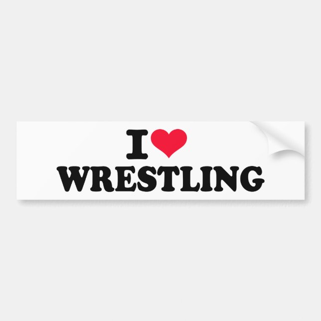 Wrestling der Liebe I Autoaufkleber (Vorne)