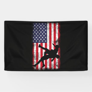 Wrestling der US-amerikanischen Flagge Wrestling W Banner