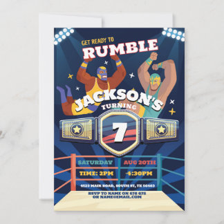 Wrestling Geburtstagsringring Einladung
