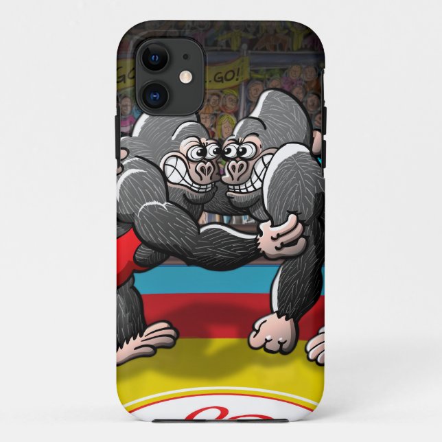 Wrestling-Gorillas Case-Mate iPhone Hülle (Rückseite)