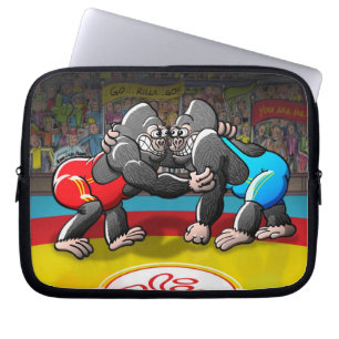 Wrestling-Gorillas Laptopschutzhülle