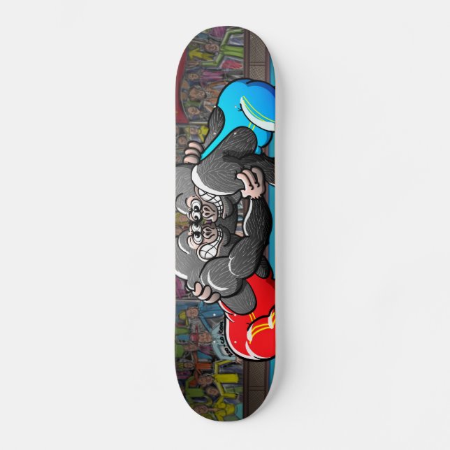Wrestling-Gorillas Skateboard (Vorderseite)
