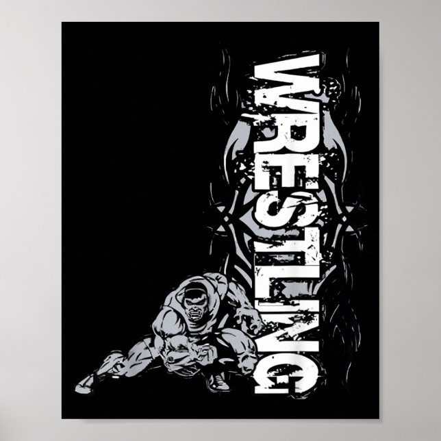 Wrestling Graphic Strong Wrestler For Men Women Bo Poster (Vorne)