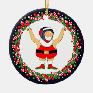 Wrestling Holiday-Geschenk Keramik Ornament