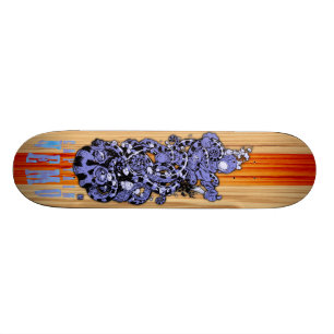 Wrestling Kapitäns Nemo eine Krake Skateboard