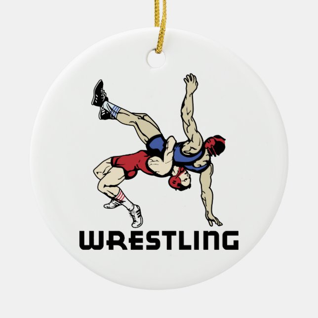Wrestling Keramik Ornament (Vorne)