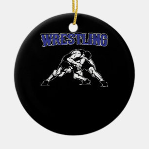 Wrestling Keramik Ornament