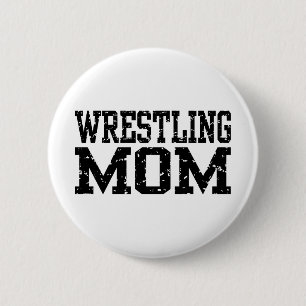Wrestling Mama Button