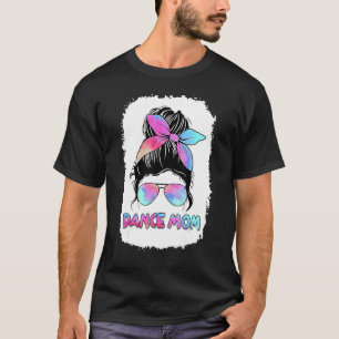 Wrestling Mama Leben gebleicht Messy Bun Hair Moth T-Shirt