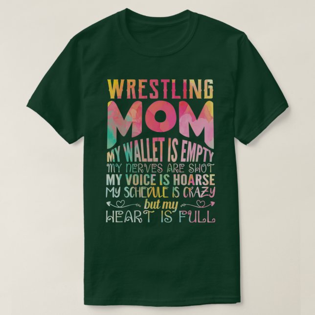 Wrestling Mama, meine Brieftasche ist leer meine N T-Shirt (Design vorne)