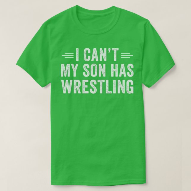 Wrestling Mama Wrestling Vater Mein Sohn hat Wrest T-Shirt (Design vorne)