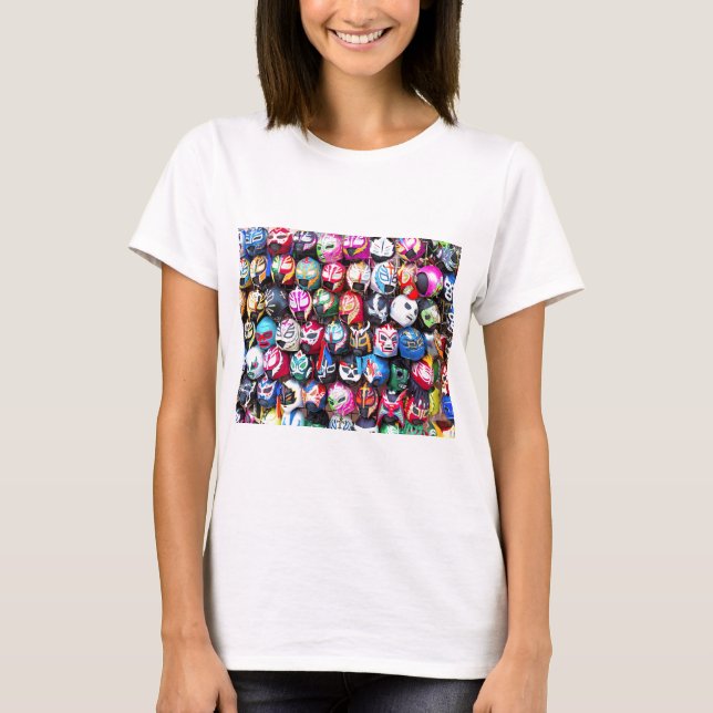Wrestling-Masken T-Shirt (Vorderseite)