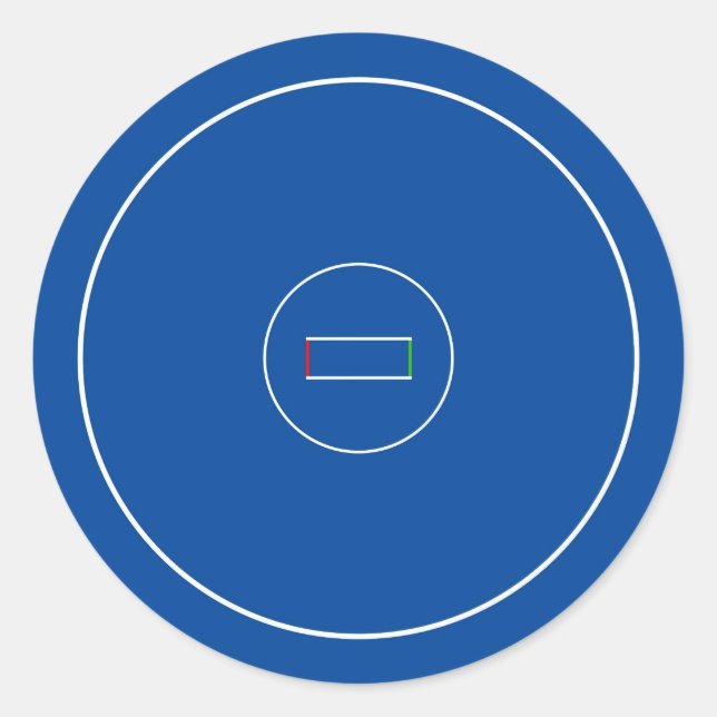 Wrestling Mat Runder Aufkleber (Vorderseite)