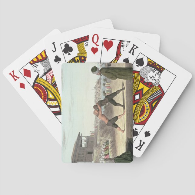 Wrestling Match, Constantinople Spielkarten (Rückseite)