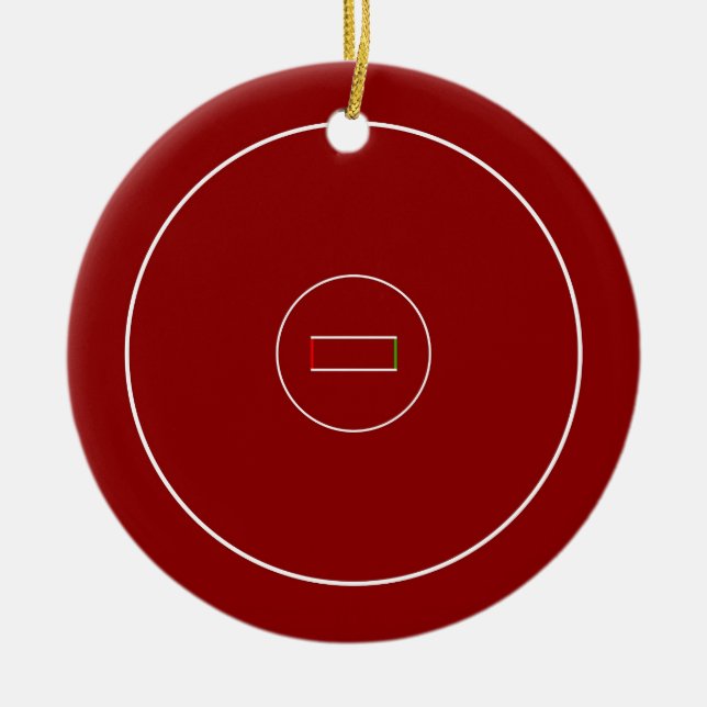 Wrestling-Matte Keramikornament (Vorne)