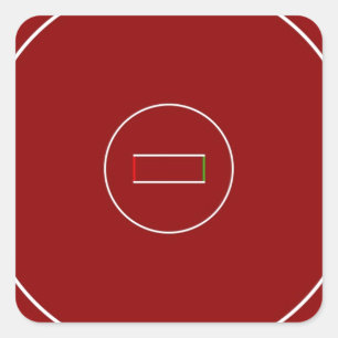 Wrestling-Matte Quadratischer Aufkleber