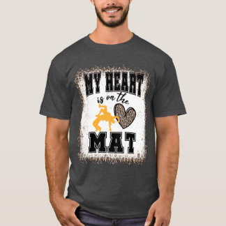 Wrestling Mother Bleached Leopard Print girl T-Shirt