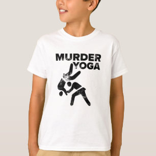 Wrestling Murder Yoga Funny Jiu Jitsu Geschenk T-Shirt