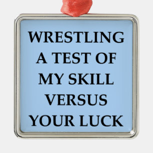 Wrestling Ornament Aus Metall