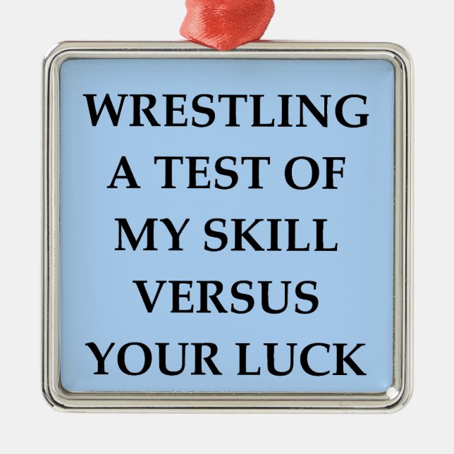 Wrestling Ornament Aus Metall (Vorne)