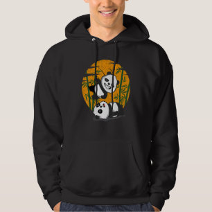 Wrestling Pandas Chinesischer Bambus essen Tiere s Hoodie