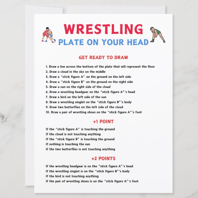 Wrestling-Plakette auf dem Kopfspiel (Vorderseite)