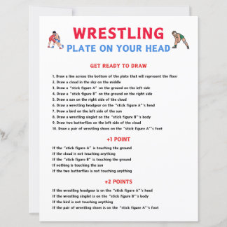 Wrestling-Plakette auf dem Kopfspiel