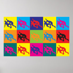 Wrestling Pop-Art Poster