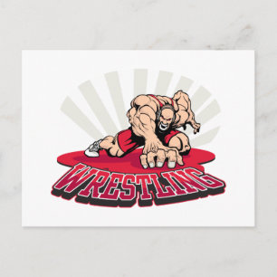 Wrestling! Postkarte
