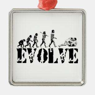 Wrestling-Ringkämpfer-festhaltene Ornament Aus Metall