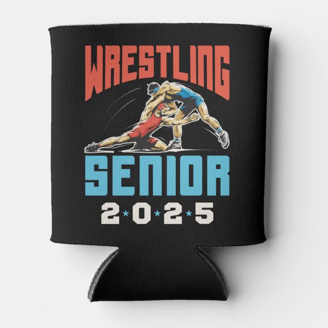 Wrestling Senior Class of 2025 Abschluss Dosenkühler (Vorderseite)