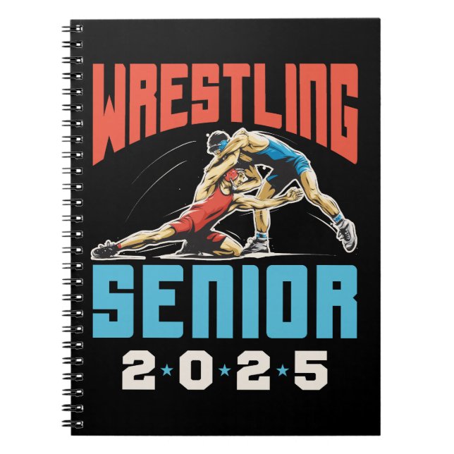 Wrestling Senior Class of 2025 Abschluss Notizblock (Vorderseite)