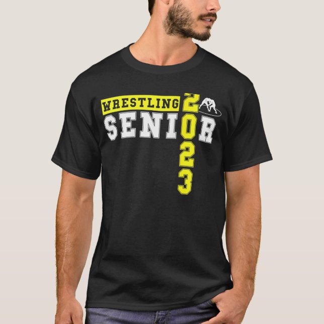 Wrestling Senior Night Abschluss Senior 2023 Wres T-Shirt (Vorderseite)