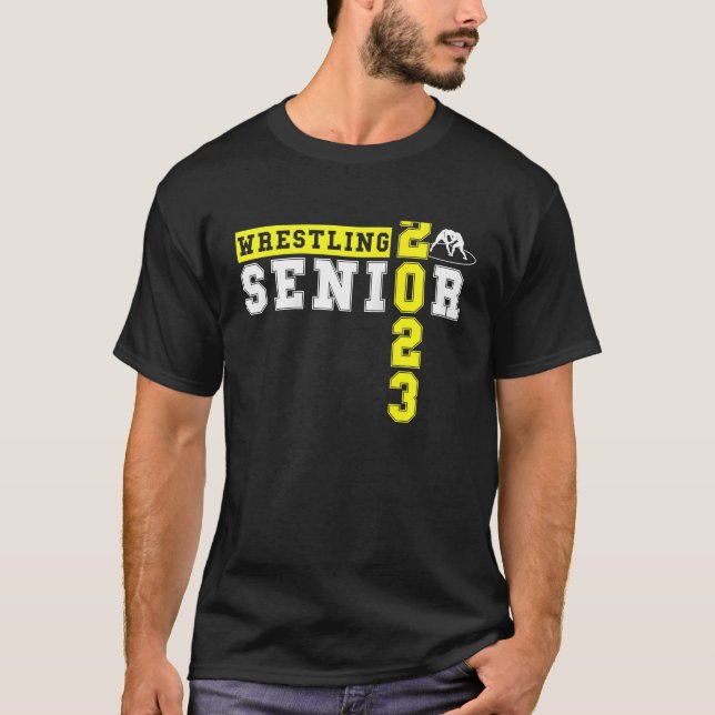 Wrestling Senior Night Abschluss Senior 2023 Wres T-Shirt (Vorderseite)
