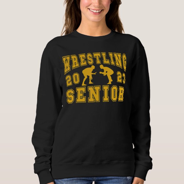 Wrestling Senior Night Wrestling Senior 2023 Gradu Sweatshirt (Vorderseite)