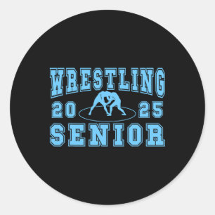 Wrestling Senior Night Wrestling Senior 2025 Gradu Runder Aufkleber
