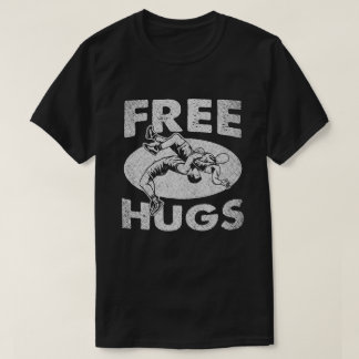 Wrestling Shirts Funny Free Hugs Wrestling Coach