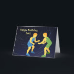 WRESTLING SON BIRTHDAY CARD DANKESKARTE<br><div class="desc">Hier ist die perfekte Geburtstagskarte für den Sohn,  der ringt.</div>