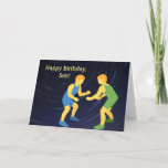 WRESTLING SON BIRTHDAY CARD DANKESKARTE<br><div class="desc">Hier ist die perfekte Geburtstagskarte für den Sohn,  der ringt.</div>