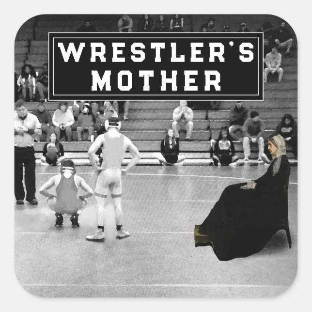 Wrestling Sports Spaß Square Sticker (Vorderseite)