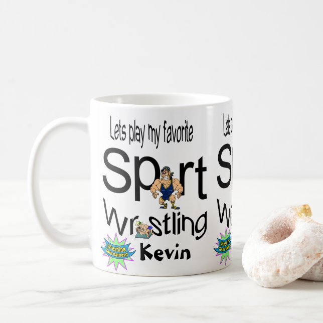 Wrestling Tasse Sport (Mit Donut)