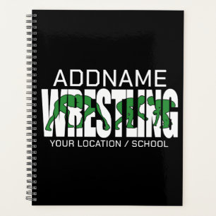 Wrestling Team ADD TEXT School Athlete Wrestler Planer