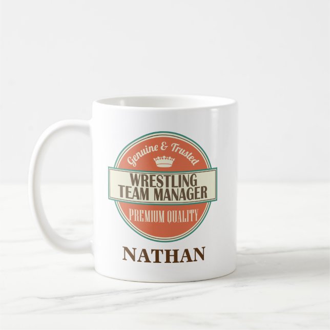 Wrestling-Team-Manager-Tassen-Geschenk Kaffeetasse (Links)