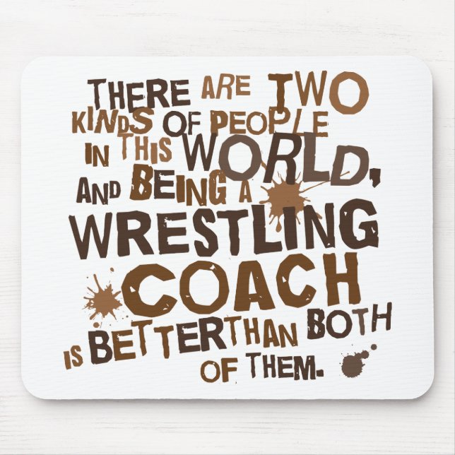 Wrestling-Trainer-Geschenk Mousepad (Vorne)