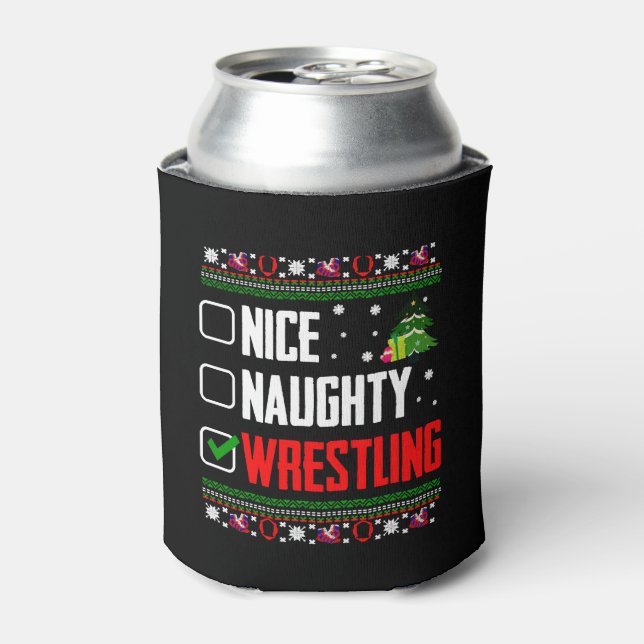 Wrestling Ugly Christmas Dosenkühler (Kanne Vorderseite)