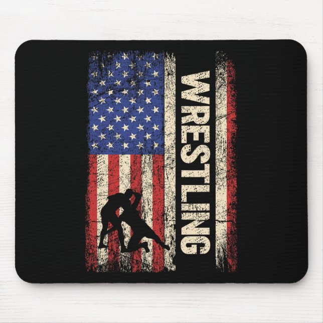 Wrestling USA Shirt Wrestle 4. J Mousepad (Vorne)