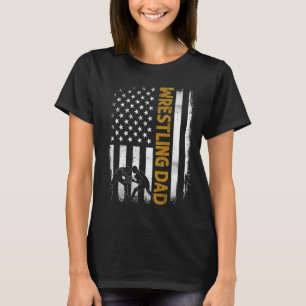 Wrestling Vater American Flag 4. Juli Väter Da T-Shirt