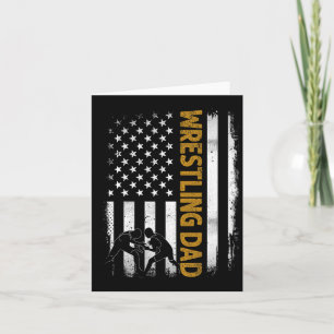 Wrestling Vater der amerikanischen Flagge 4. Juli Karte