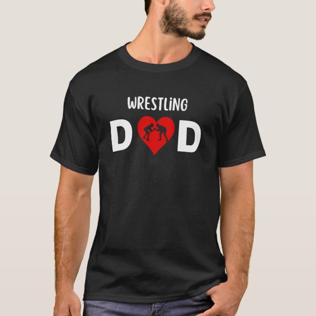 Wrestling Vater Valentine Vatertag Valentine Vater T-Shirt (Vorderseite)