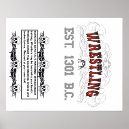 Wrestling-Warnplakat Poster